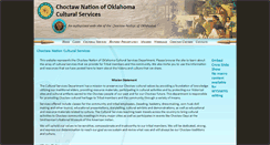 Desktop Screenshot of choctawnationculture.com